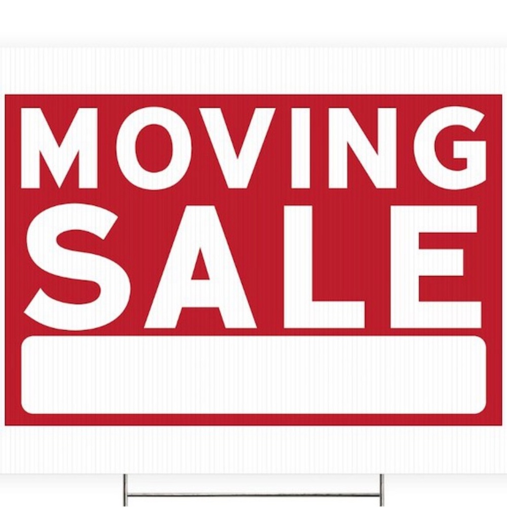 Everything must go or will be donated